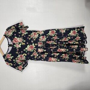 Lularoe Amelia floral print Blue XL